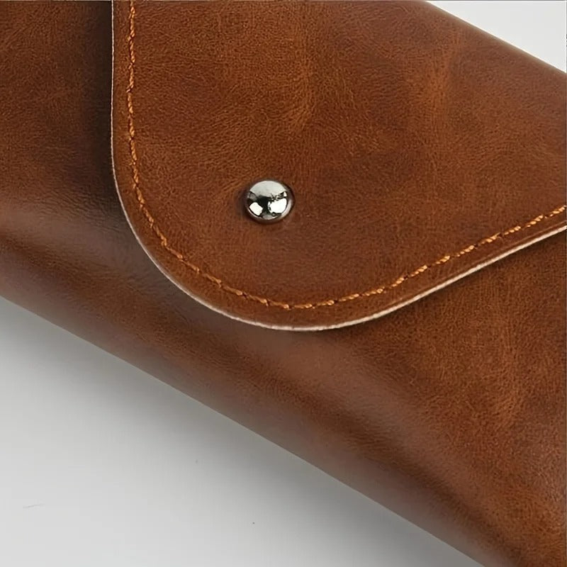 Vintage leather glasses case