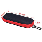 Hard glasses case with zip