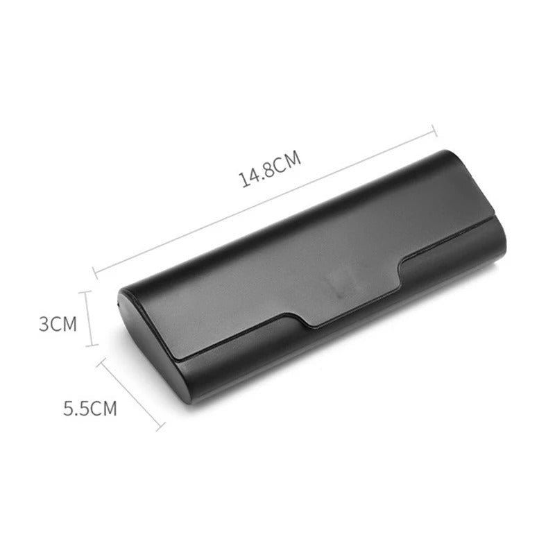Clear plastic glasses case