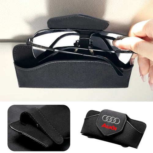 Audi car sun visor glasses case