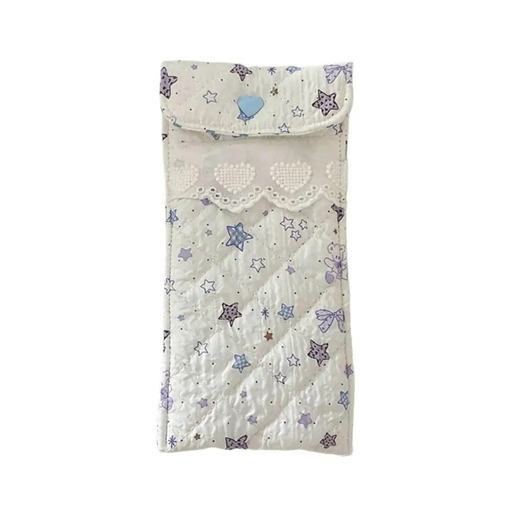Cotton padded glasses case