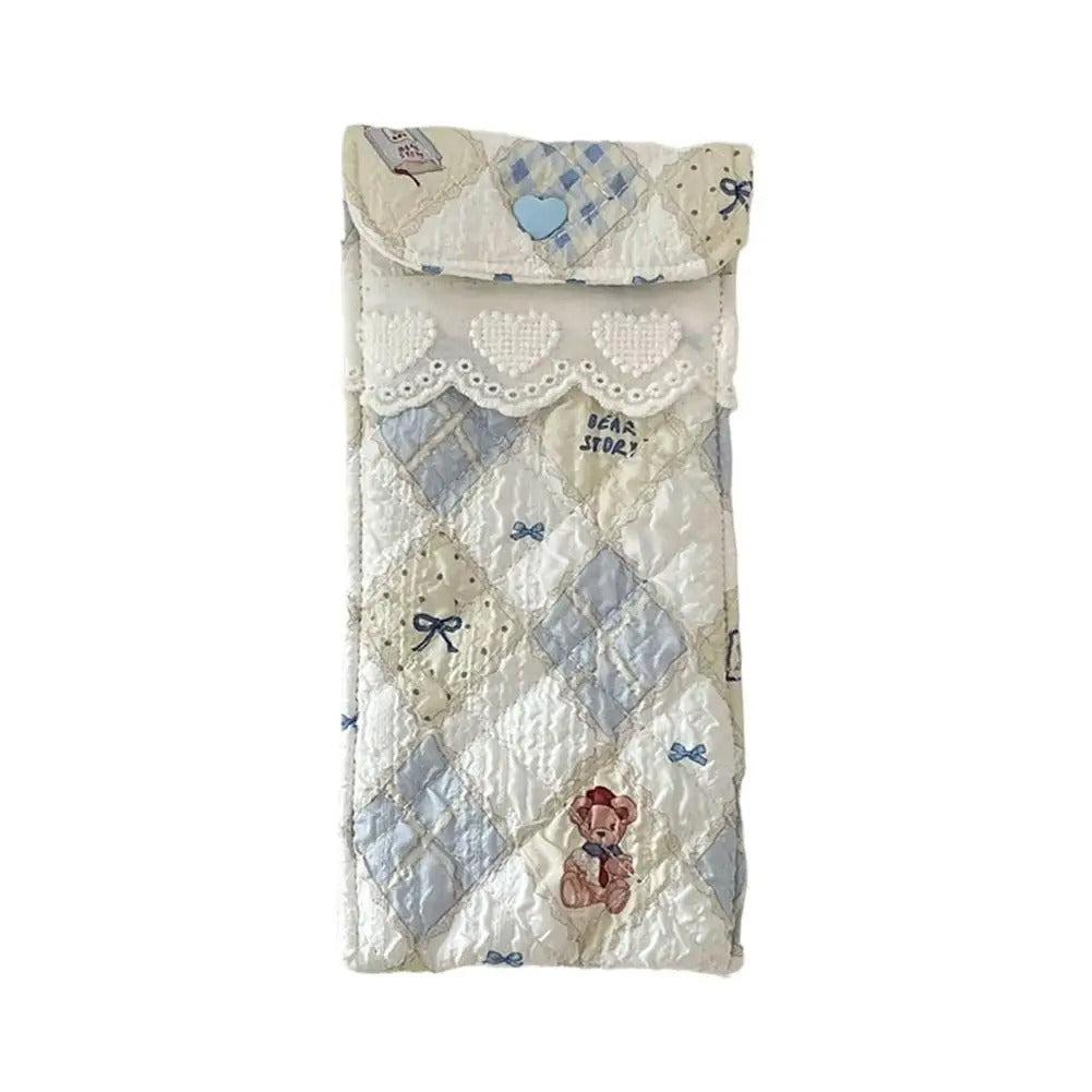 Cotton padded glasses case