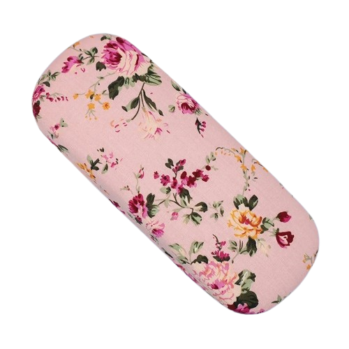 Floral hardshell glasses case